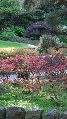 Japanese garden The famous gardens of Butchert on Victoria Island. Canada. The Butchart Gardens