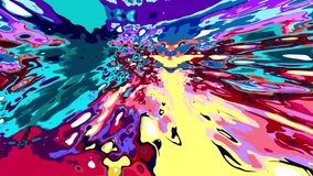 Colorful Abstract fluid Background for Summer Festival 4K video
