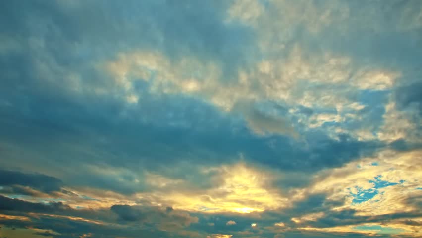 Beautiful Sunset Sun Cirrus Clouds in Colorful Sky, Time Lapse, Lilac Pink Orange Colored Sky with Clouds and Sun at Sunset. Multicolored Evening Sunset, Timelapse. Royalty-Free Stock Footage #3463059229