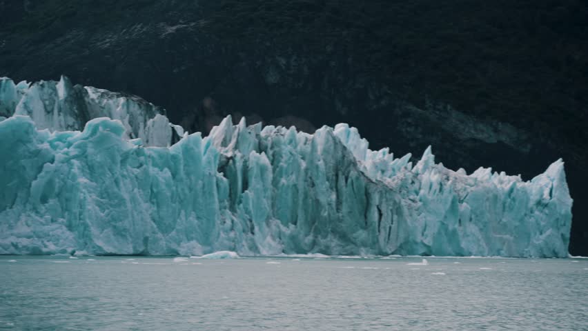 Lago Argentino With Icebergs, Glaciers In Patagonia - Panning Shot Royalty-Free Stock Footage #3463123827