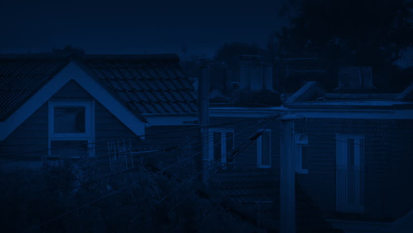 Light On Or Off In House At Night In Suburbs