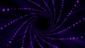 Rotating purple particles background video
