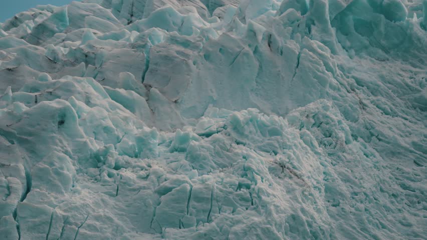 Dense Glaciers In The Mountain Lakes In Lago Argentino, Patagonia Argentina. Close-up Shot Royalty-Free Stock Footage #3463727143