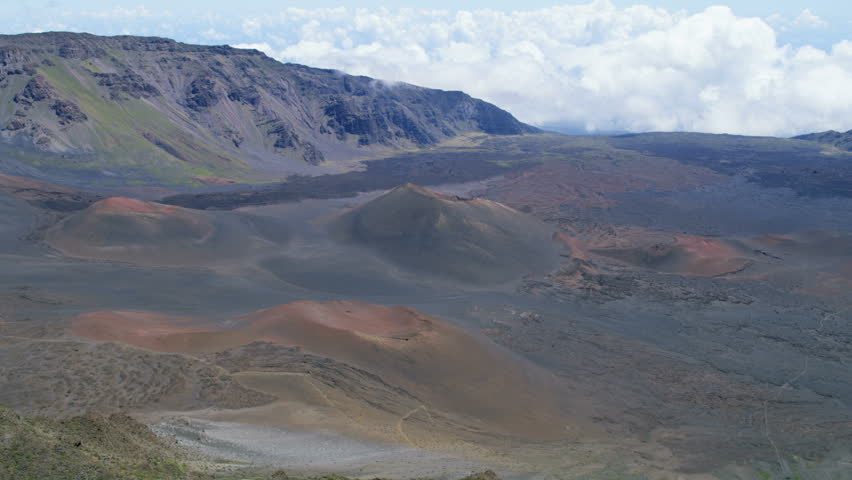 Landscape at high altitude at Haleakala National Park, Hawaii image ...