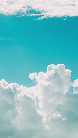 From Partly Cloudy To Clear Sky. Cumulus Clouds Float In Blue Sky. Cloud Sky Blue Movvertical g In Blue Sky Abstract Cloud. 4k Colorful Cloudy. Time Lapse. Time-lapse. Timelapse Cloud Formation