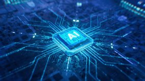 Dynamic Close-up of Futuristic AI Accelerated Chip Connection. Next Generation Microchip Activating and Powering Up System. High Performance GPU For Generative Artificial Intelligence Computing. - Powered by Shutterstock - Get 15% off with code: PIKWIZARD15