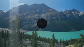Animation of network of connections with icons over mountain landscape. Global connections, nature and digital interface concept digitally generated video. - Powered by Shutterstock - Get 15% off with code: PIKWIZARD15