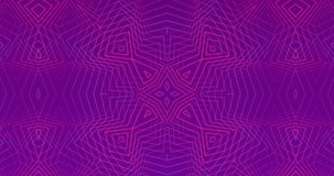 Animation of red shapes moving on purple background. Pattern, abstraction and shapes concept digitally generated video.