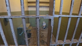 San Francisco, USA - Sep 28, 2023: View of the cell blocks, Alcatraz Prison - Powered by Shutterstock - Get 15% off with code: PIKWIZARD15