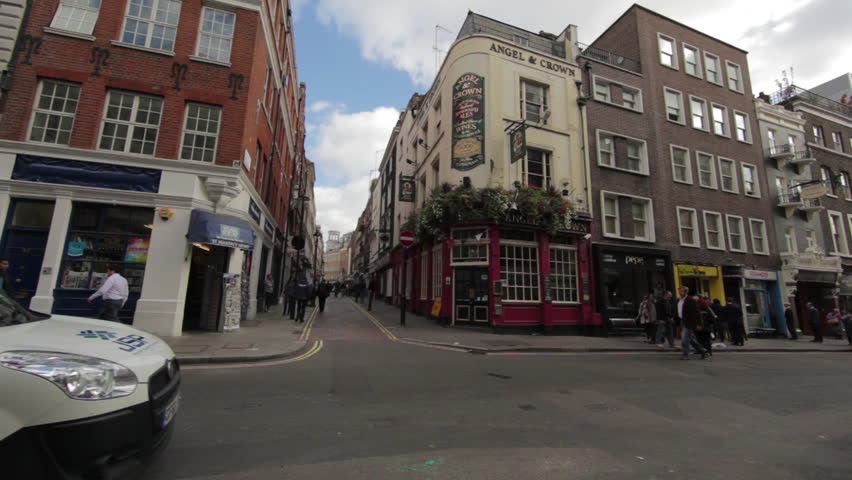 LONDON - OCTOBER 7, 2011: Time lapse of a narrow street in London