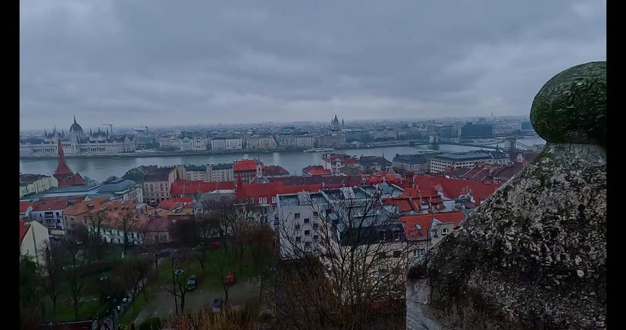 4k Architectural marvels of Budapest, Hungary. Buda Castle, Fisherman
