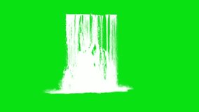 waterfall Green Screen background Animation Stock video