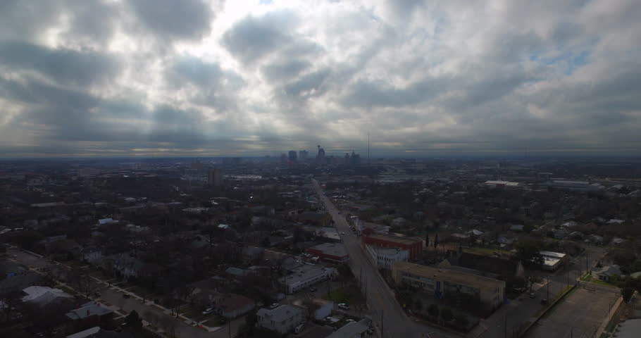 An Expansive Aerial Shot Captures A City