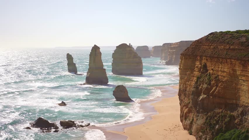 Twelve Apostles by the Great Ocean Road in Australia. day trip from Melbourne, Victoria. 