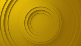 ABSTRACT BACKGROUND 3D YELLOW CIRCLES SIMPLE WAVE ANIMATION LOOP Video