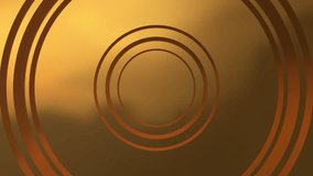 ABSTRACT BACKGROUND 3D GOLD TEXTURE CIRCLES SIMPLE WAVE ANIMATION LOOP Video