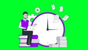 Business time management green screen video - Powered by Shutterstock - Get 15% off with code: PIKWIZARD15