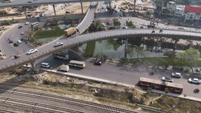 Dhaka's Elevated Expressway Smart Travel from Above sky view