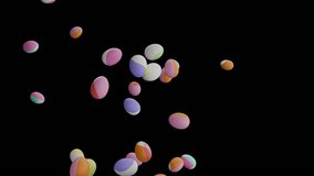 Candy Easter Egg Explosion With Transparent Background - Chocolate Eggs Flying In The Air - Happy Easter - Powered by Shutterstock - Get 15% off with code: PIKWIZARD15