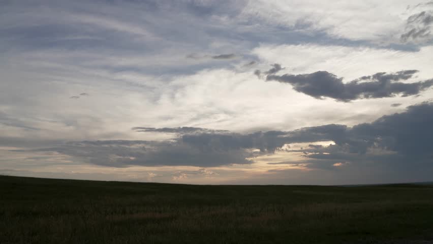 Sunset Time Lapse over Badlands National Park South Dakota