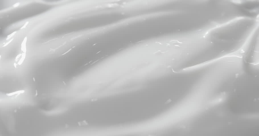 Motion of the Liquid cream, cosmetic texture.