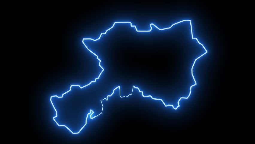map of Dhamar in yemen with glowing neon effect Royalty-Free Stock Footage #3466467531