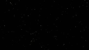 Golden particles moving in slow motion on black background 4k footage, Gold litters footage, particles moving footage, gold glitters footage, particles explosion. Animation video transparent backgroun - Powered by Shutterstock - Get 15% off with code: PIKWIZARD15