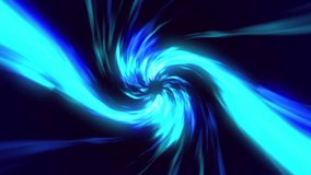 Blue Spiral Waves Background Video