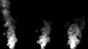 Smoke effect with black background