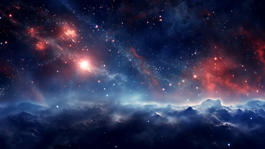 background abstract nebula motion graphic animated video 