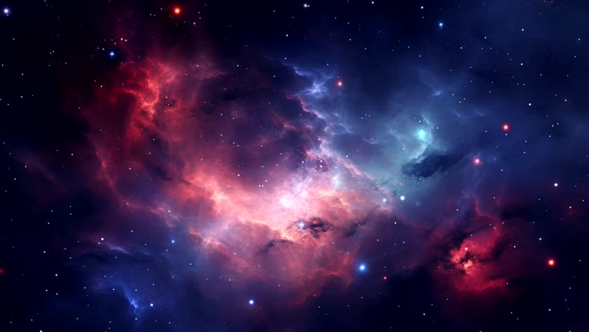 nebula galaxy abstract background with beautiful color motion graphic animated sky pattern