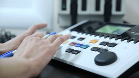 The doctor performs tinnitus measurements and monitoring of ototoxicity. Audiologist doing hearing exam the patients using audiometer in special audio room , close-up 
 - Powered by Shutterstock - Get 15% off with code: PIKWIZARD15