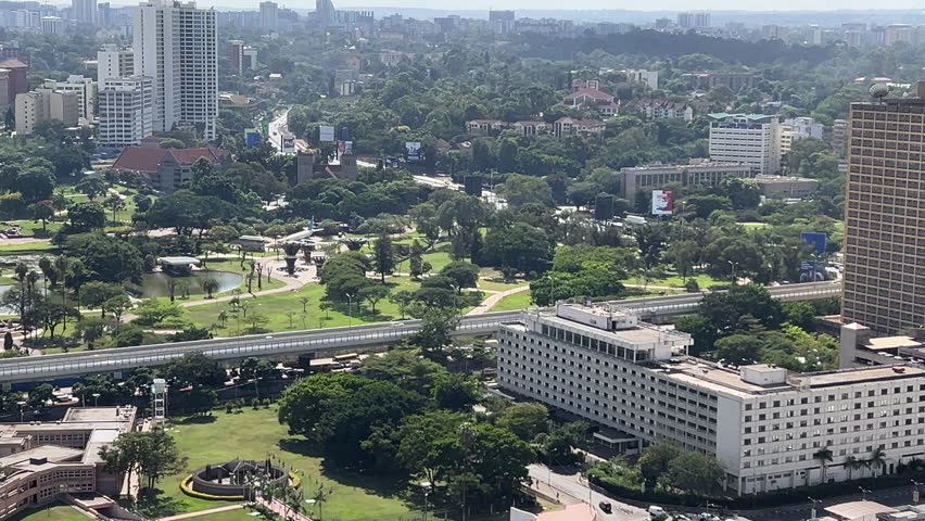 Aerial view of Nairobi downtown Kenya