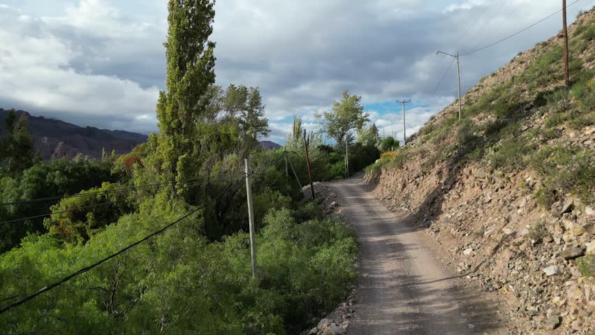 Panoramic view of Pucara de Tilcara pre-inca ruins - Tilcara, Jujuy, Argentina