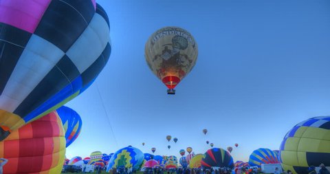 This is a Time-Lapse shot of the October 2017 balloon Feista.  