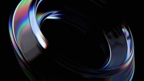 Abstract animation of color refraction effect, 3d render, 4k seamless looped video - Powered by Shutterstock - Get 15% off with code: PIKWIZARD15