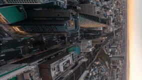 Vertical timelapse video of Nagoya in Japan from sunset to night - Powered by Shutterstock - Get 15% off with code: PIKWIZARD15