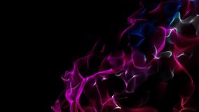 Colorful Fractal Wave Design: Abstract Seamless Wallpaper with Glowing Particles and Dynamic Lines