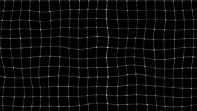 Moving white Grid lines on black background. animation background for video projects.waves 4k ultra 