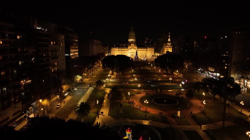 Plaza del Congreso, Buenos Aires, Argentina. 