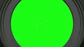 Modern camera shutter shot transition green screen chroma key background. Change from screen to new screen. Perfect for adapting your own designs. - Powered by Shutterstock - Get 15% off with code: PIKWIZARD15
