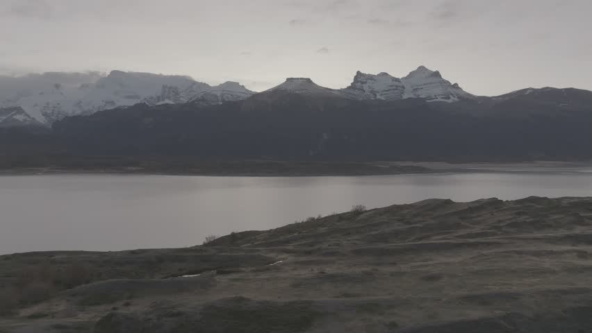 Aerial shots of El Chaltén, Santa Cruz, Argentina