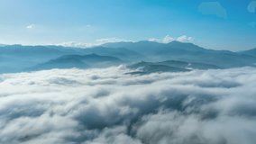Timelapse of beautiful fog rolling over mountain in Gunung Silipat viewpoint, Ai yerweng, Yala, Thailand
 - Powered by Shutterstock - Get 15% off with code: PIKWIZARD15