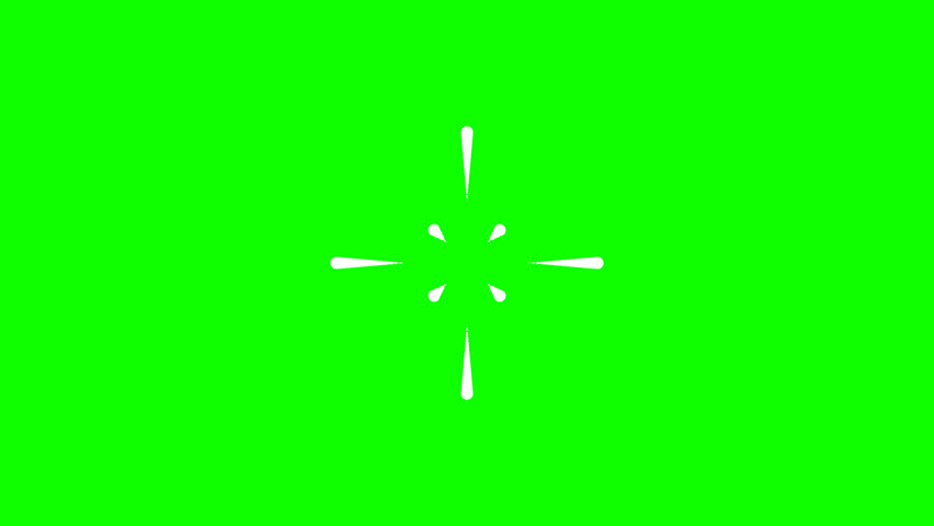 Circle bursting Highlight Motion graphics with a green screen background. Pop Up circle animation element Motion graphics. 2d Flash FX Elements animation. Green screen and Alpha channel included