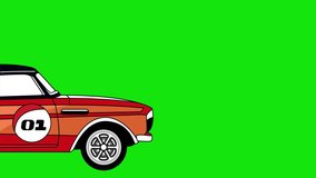 Green screen car crashes each other. Car accident concept. Chroma key. 4K. Perfect for insurance ads or driving safety educational videos.