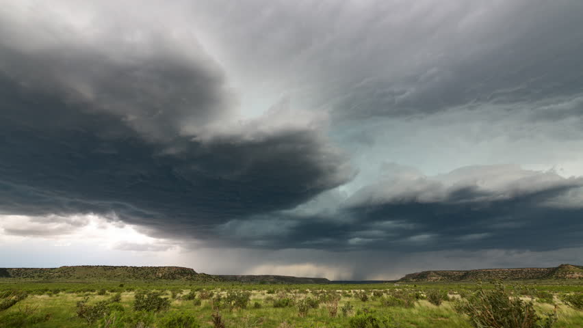 Storm forms in the canyons of southeastern Colorado