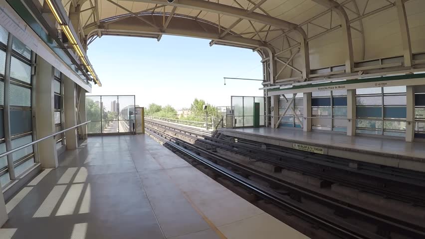 Metro Train station in Santiago, Chile