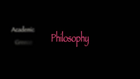 Philosophy Word Cloud Animation