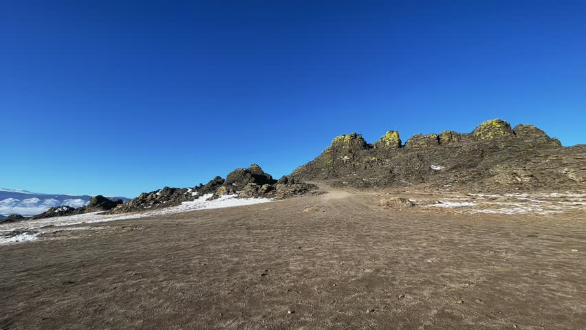 a trip to Lake Baikal. winter nature, landscapes on Lake Baikal. a large frozen lake. sunsets on Lake Baikal