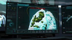 Visualization Of Lungs In Medical Software On Computer Screen. Searching For Covid-19 Molecules To Set A Diagnosis. Organ Affected By Molecules Of Coronavirus. Virus Molecules Cause Disease. - Powered by Shutterstock - Get 15% off with code: PIKWIZARD15
